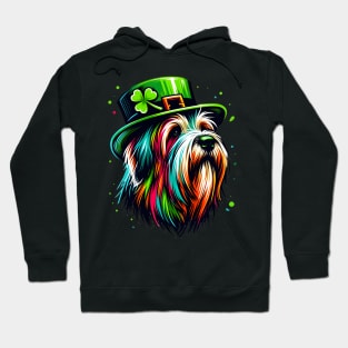 Briard Dog Celebrates Saint Patrick's Day Fest Hoodie